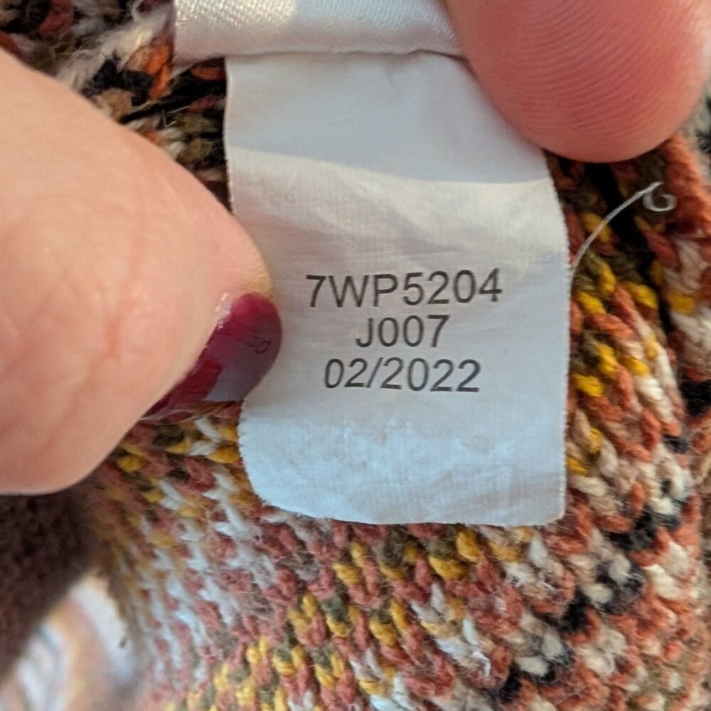 Lucky Brand Aztec Southwestern Open Front Shawl Collar Sweater Sz M - Picture 4 of 6